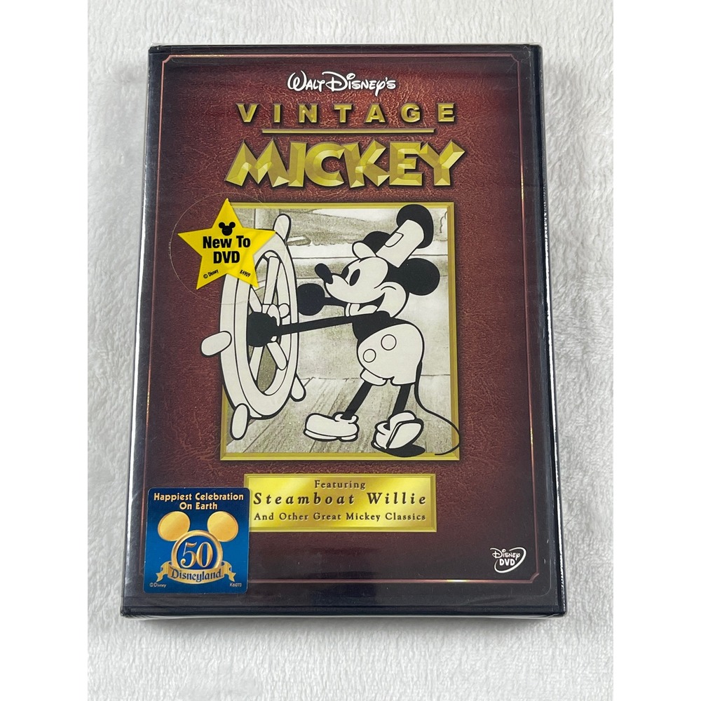Walt Disney's Vintage Mickey DVD Steamboat Willie Classic Animated Shorts NEW